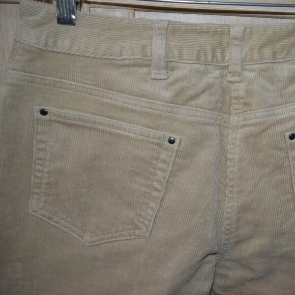 Denim & Co. Corduroy 5 Pocket Flare Cut Jeans, Wheat - NWOT - Picture 9 of 9